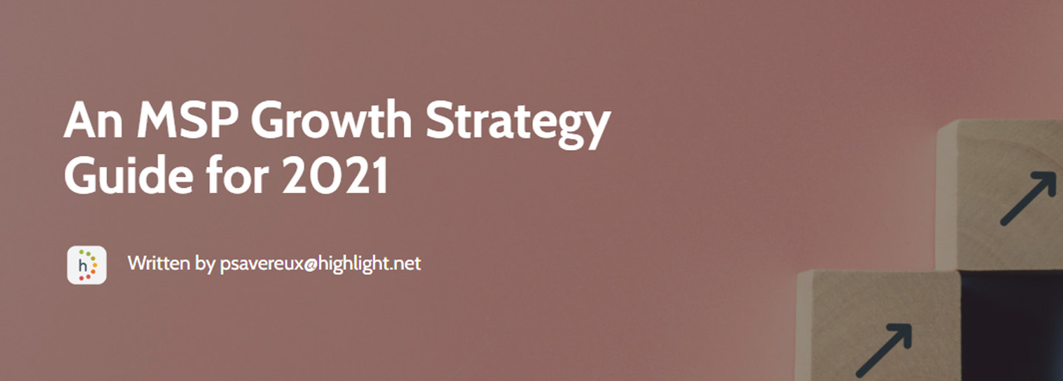 An MSP growth strategy guide for 2021