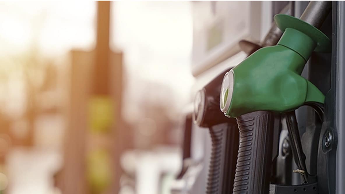petrol-pumps Petrol pumps on a forecourt