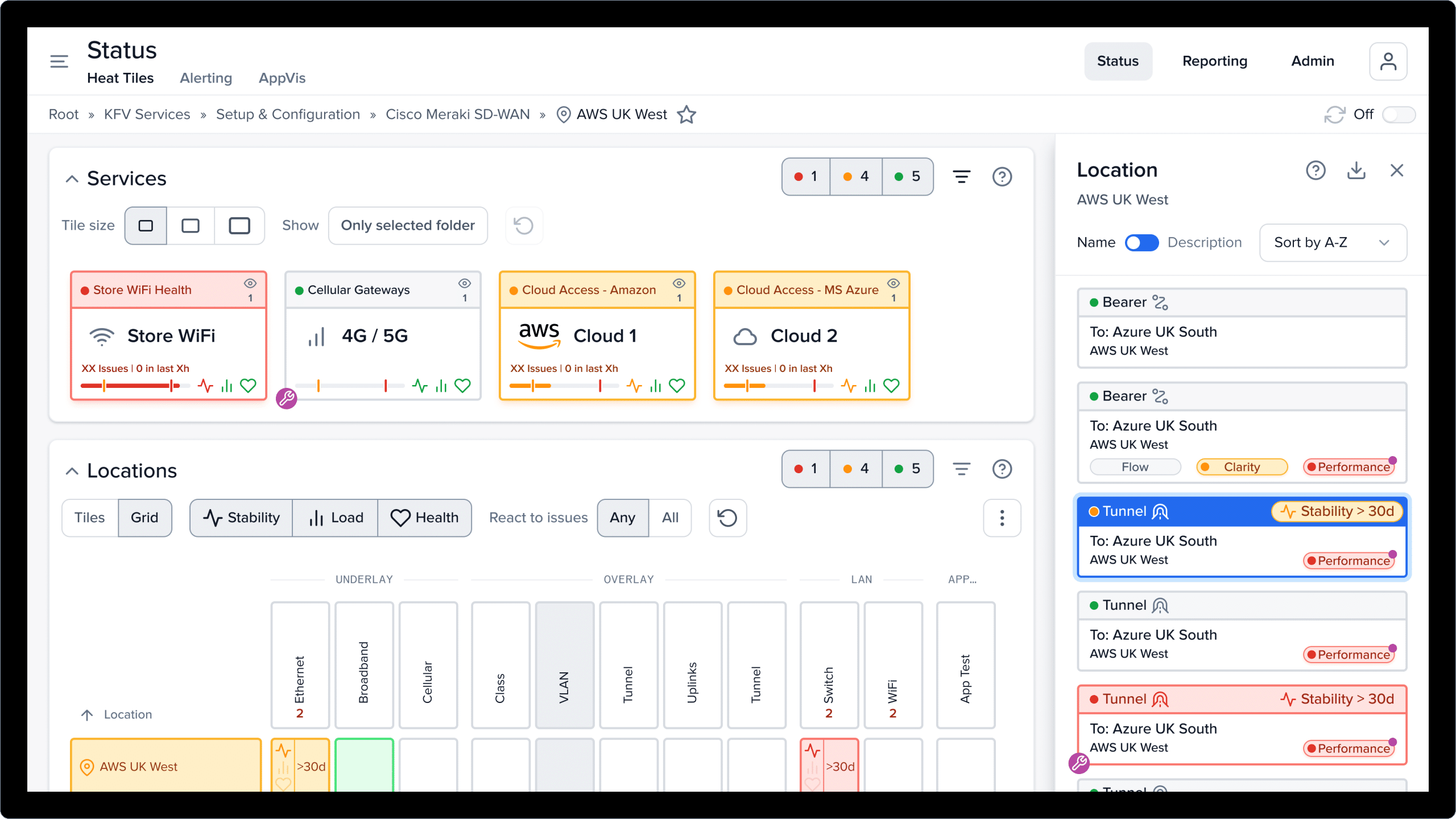 status-page-preview--light Screen preview of the Highlight Status Heat Tiles page in light mode