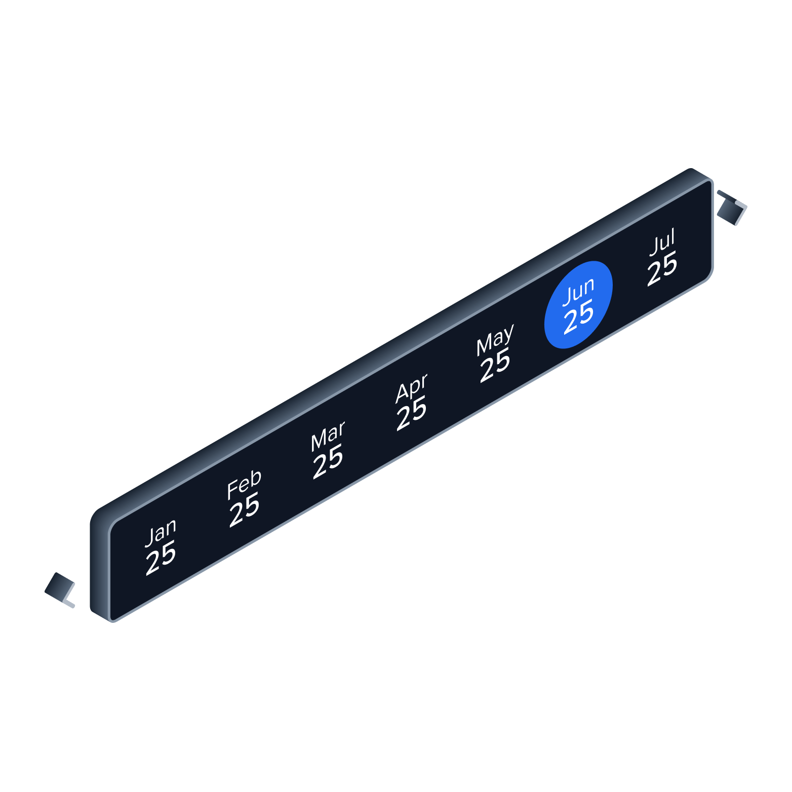 datepicker Graphic of a date picker UI component